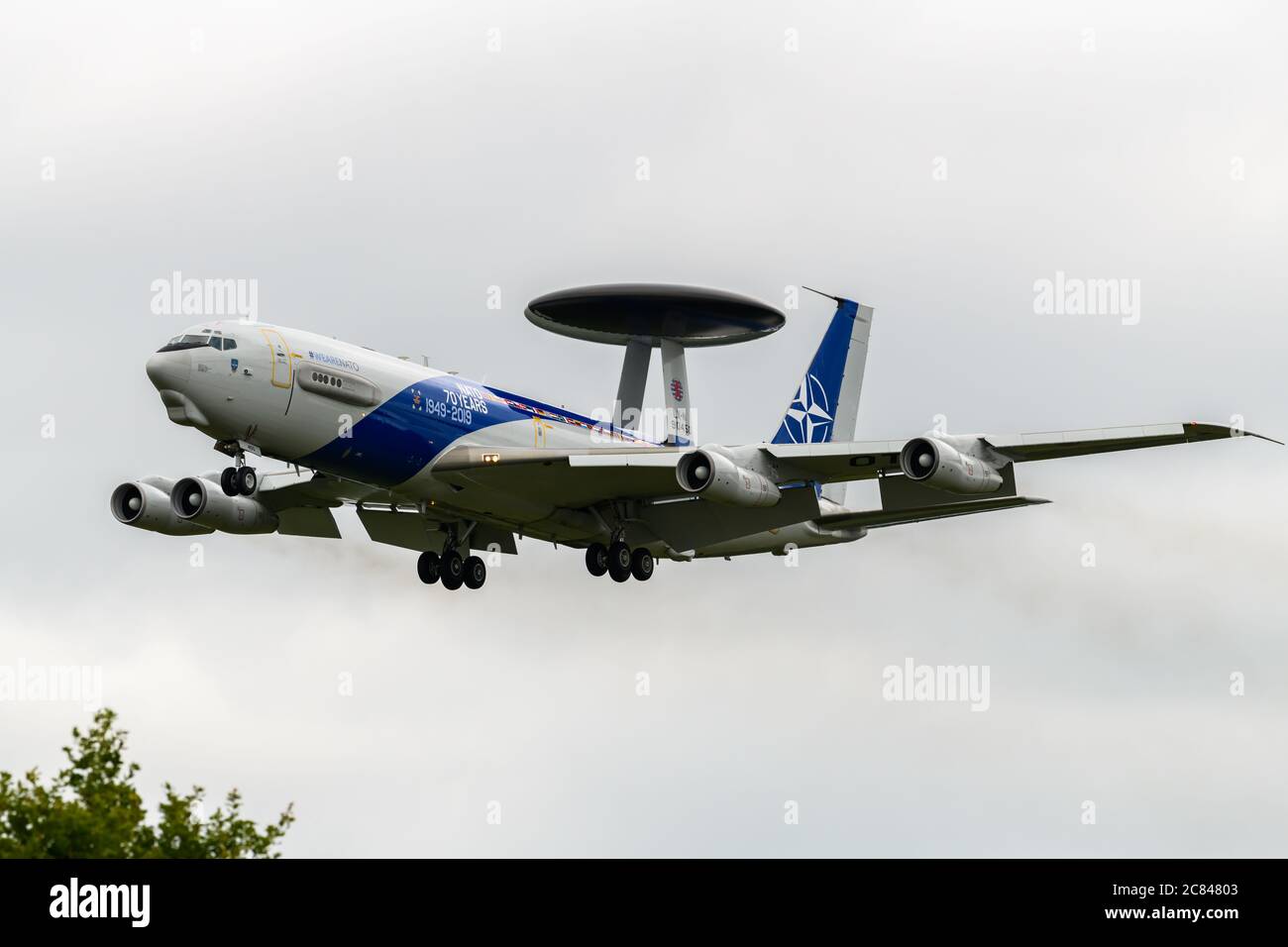 NATO E-3 AWACS-FLUGZEUGE Stockfoto