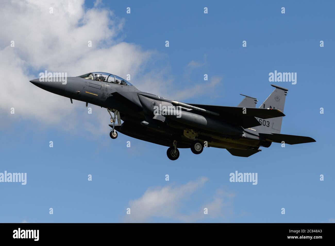 US Air Force F-15E Strike Eagle Stockfoto