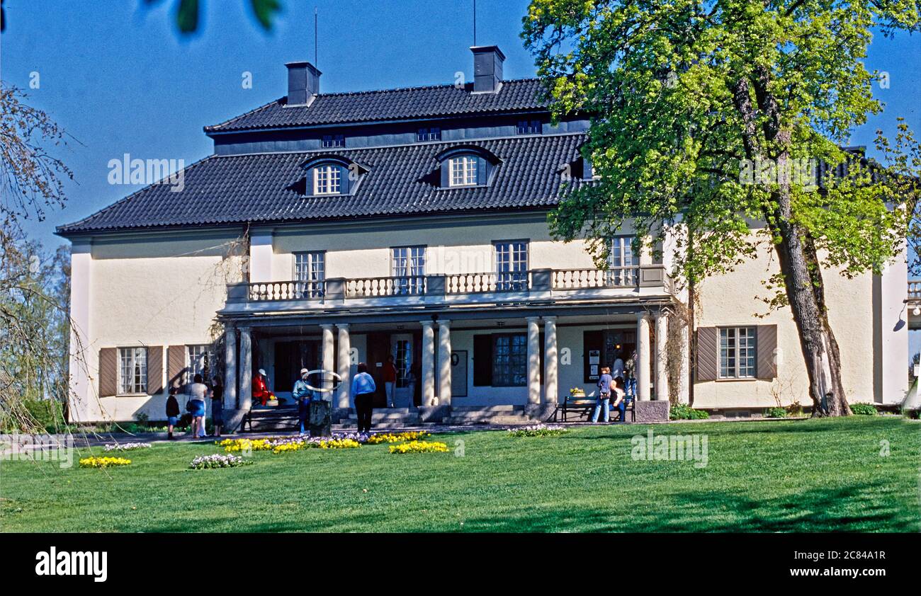 Lagerlöf, Selma, 20.11.1858 - 16.3.1940, schwedische Autorin/Schriftstellerin, ihr Haus in Märbacka, Värmland, Schweden Stockfoto