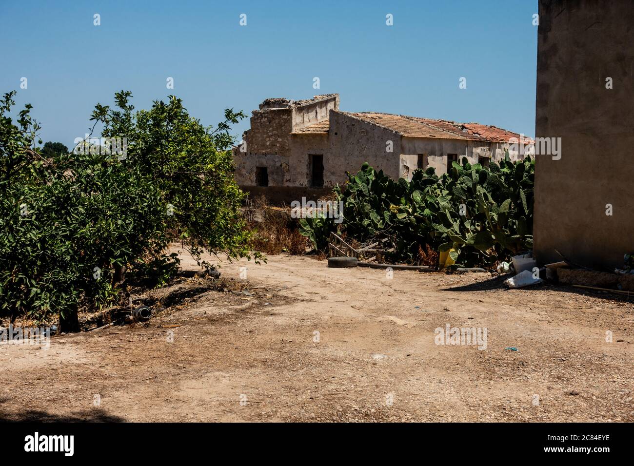 Alte, veraltete Gebäude Stockfoto