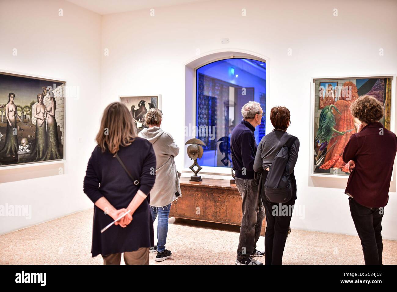 Italien: Venedig. Peggy Guggenheim Collection im Palazzo Venier dei Leoni, einem Museum für moderne Kunst am Canal Grande. Diese Sammlung von wor Stockfoto
