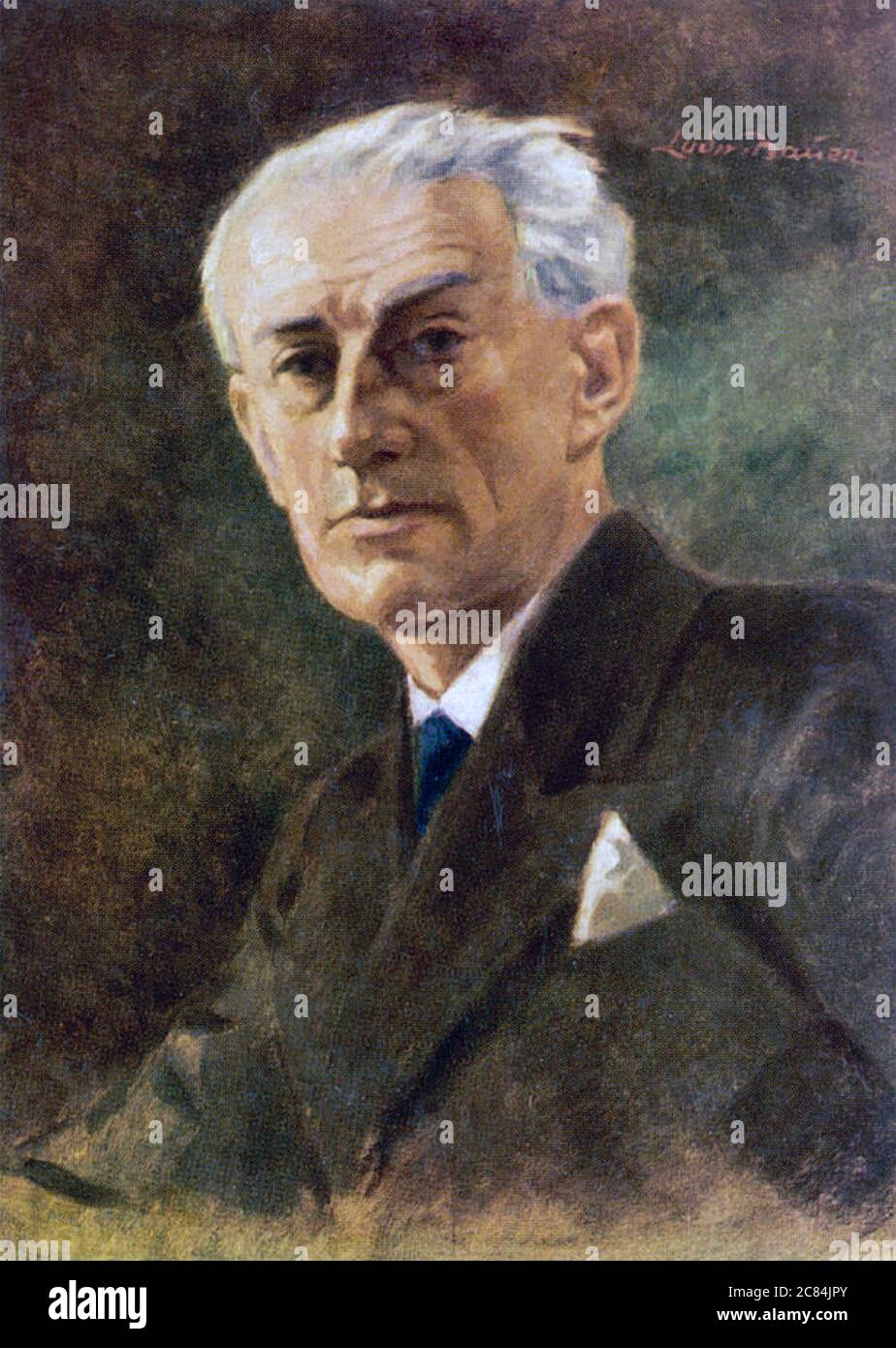 MAURICE RAVEL (1875-1937) französischer Komponist um 1930 Stockfoto