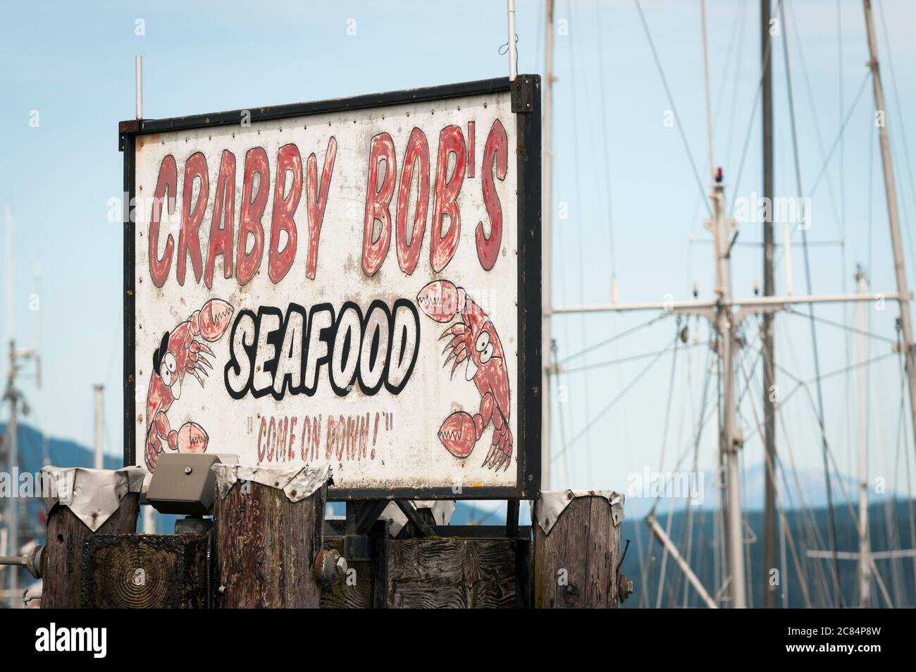 Fisherman's Wharf, Campbell River, Vancouver Island, British Columbia, Kanada. Stockfoto