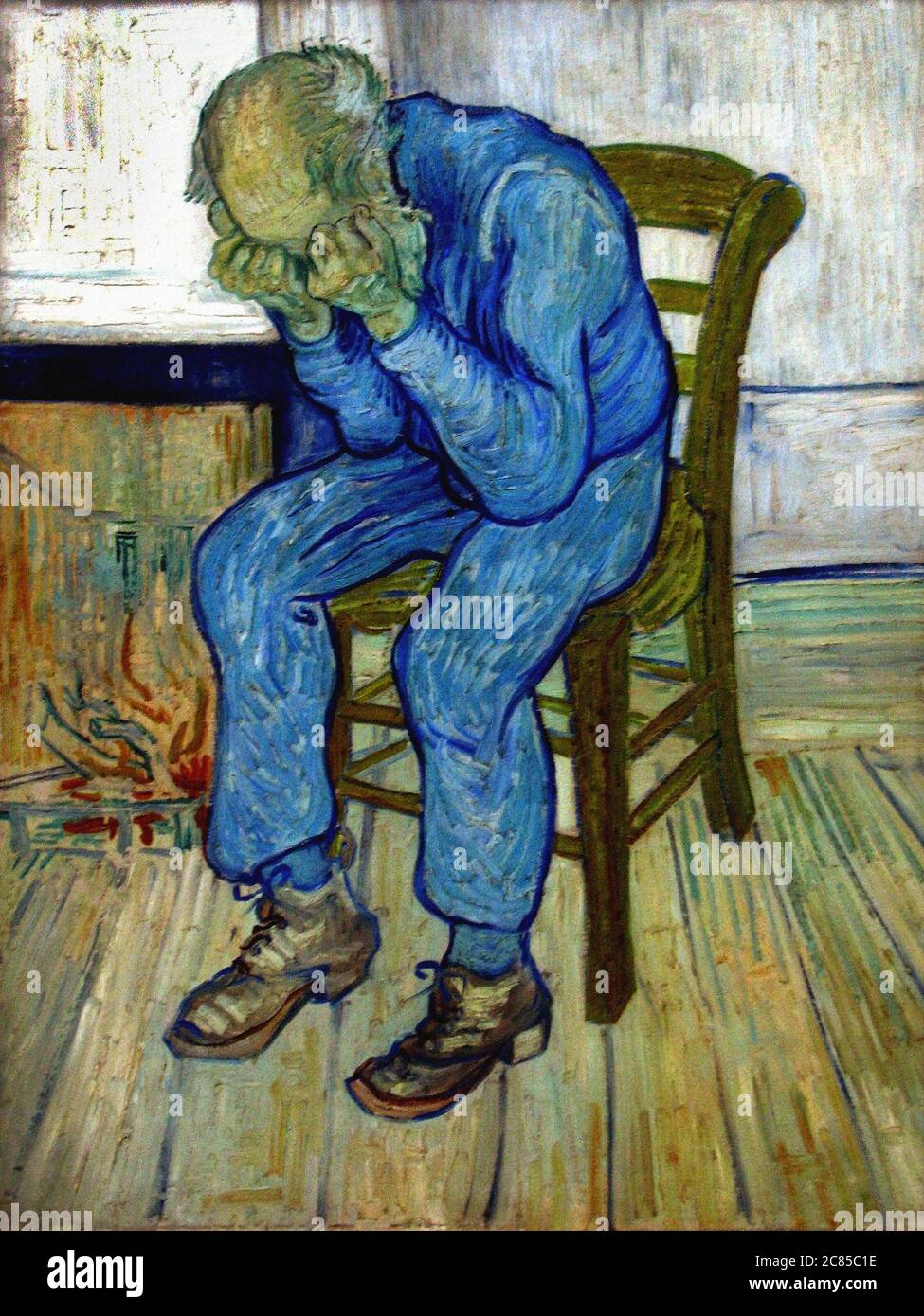 Das abgenutzte von Vincent Van Gogh 1895. Das Kroeller-Muller Museum in Otterlo, Niederlande Stockfoto