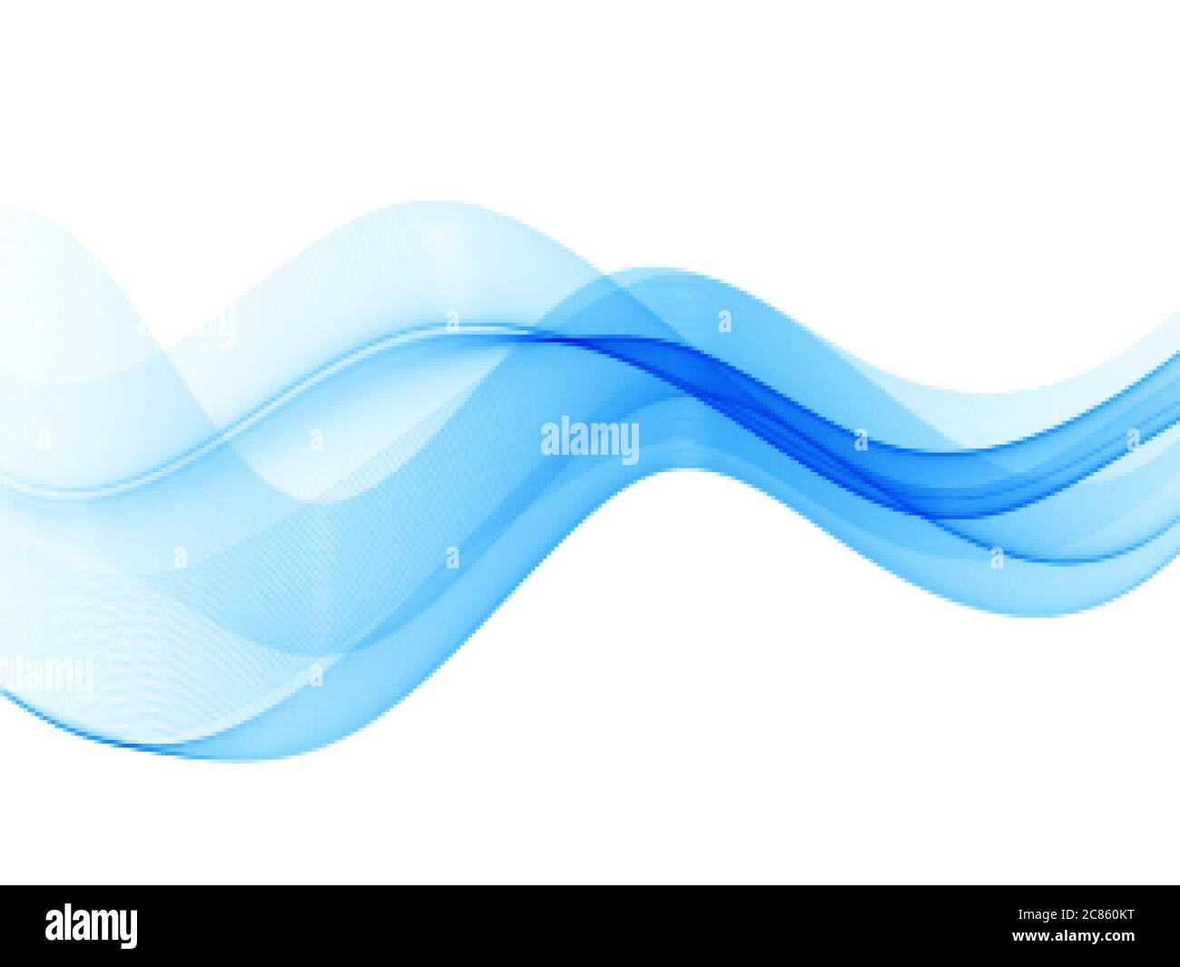 Glatte Wellen oder Linien .Abstrakter Hintergrund.Blauer Wellenvektor eps10 Stock Vektor