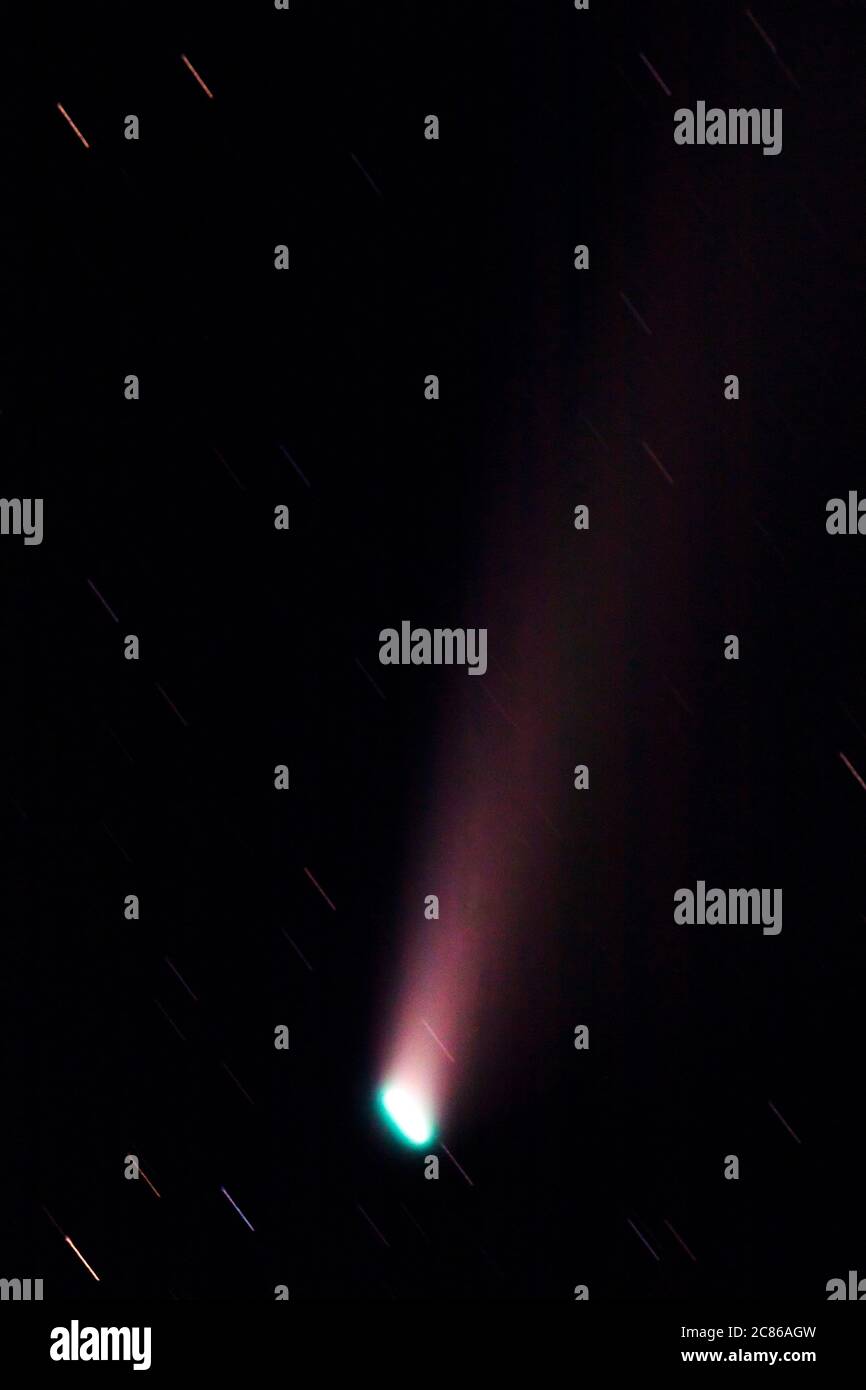 Komet NEOWISE; Salida; Colorado; USA Stockfoto