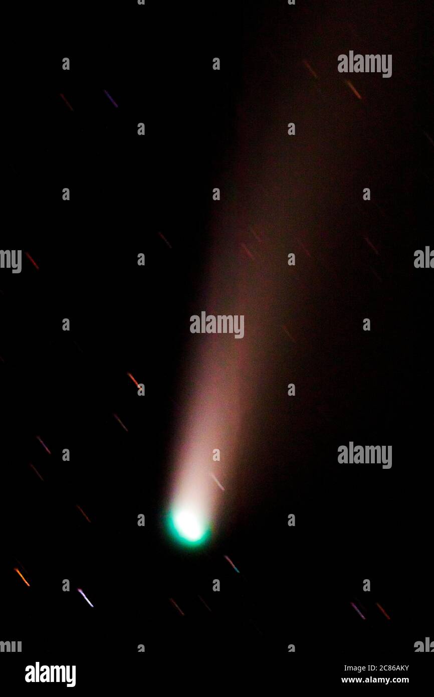 Komet NEOWISE; Salida; Colorado; USA Stockfoto