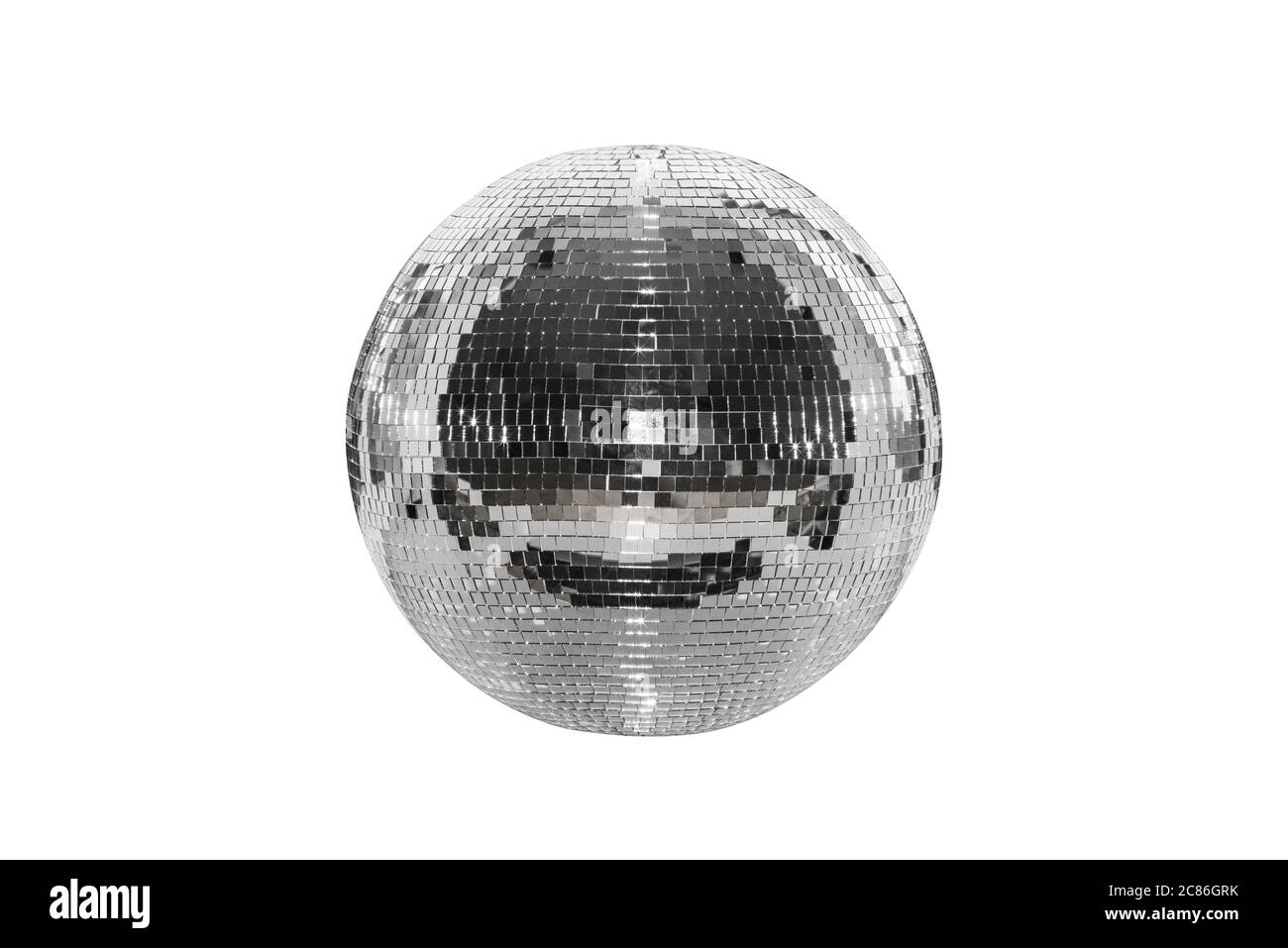 Spiegel Disco-Ball-Textur, Spiegel-Quadrat Fliesen Disco-Ball-Muster.  Nahaufnahme Stockfoto 1890048778