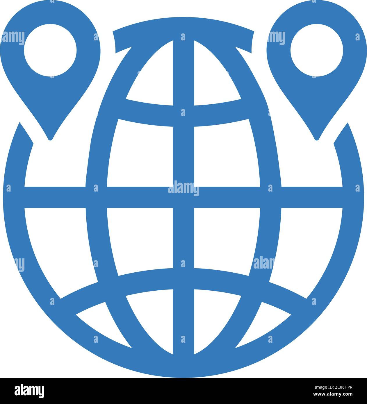 Symbol FÜR Geo-Targeting. Verwendung für kommerzielle, Printmedien, Web oder jede Art von Design-Projekten. Stock Vektor