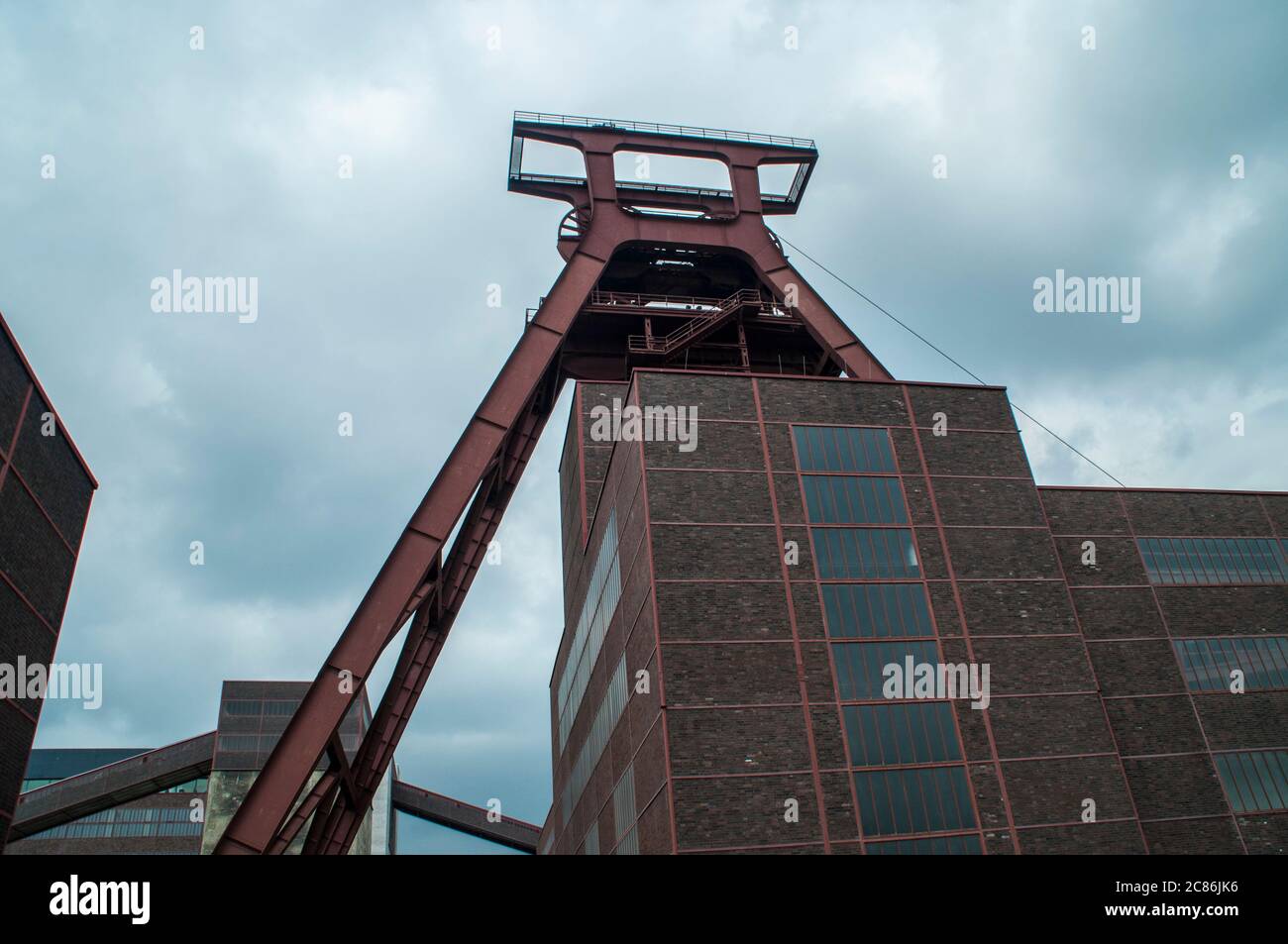 Ehemaliges Kohlebergwerk in Essen, Deutschland. Stockfoto