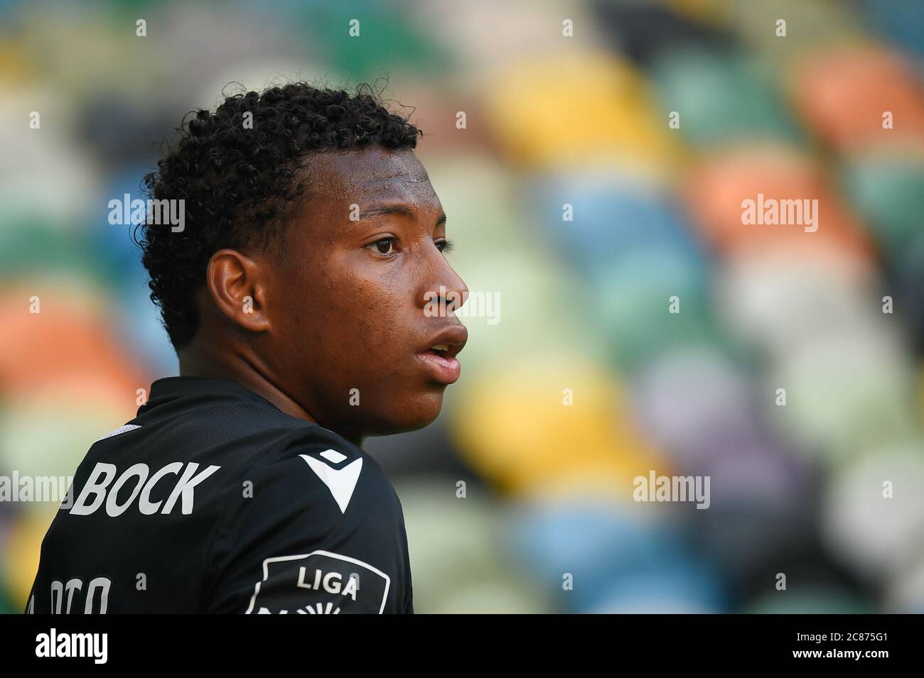 Gonzalo Plata aus Sporting in Aktion gesehen in Runde 33 der portugiesischen Liga NOS Spiel zwischen Sporting und V. Setubal im Estadio Alvalade XXI in Lissabon.(Endstand: Sporting 0:0 V. Setubal) Stockfoto