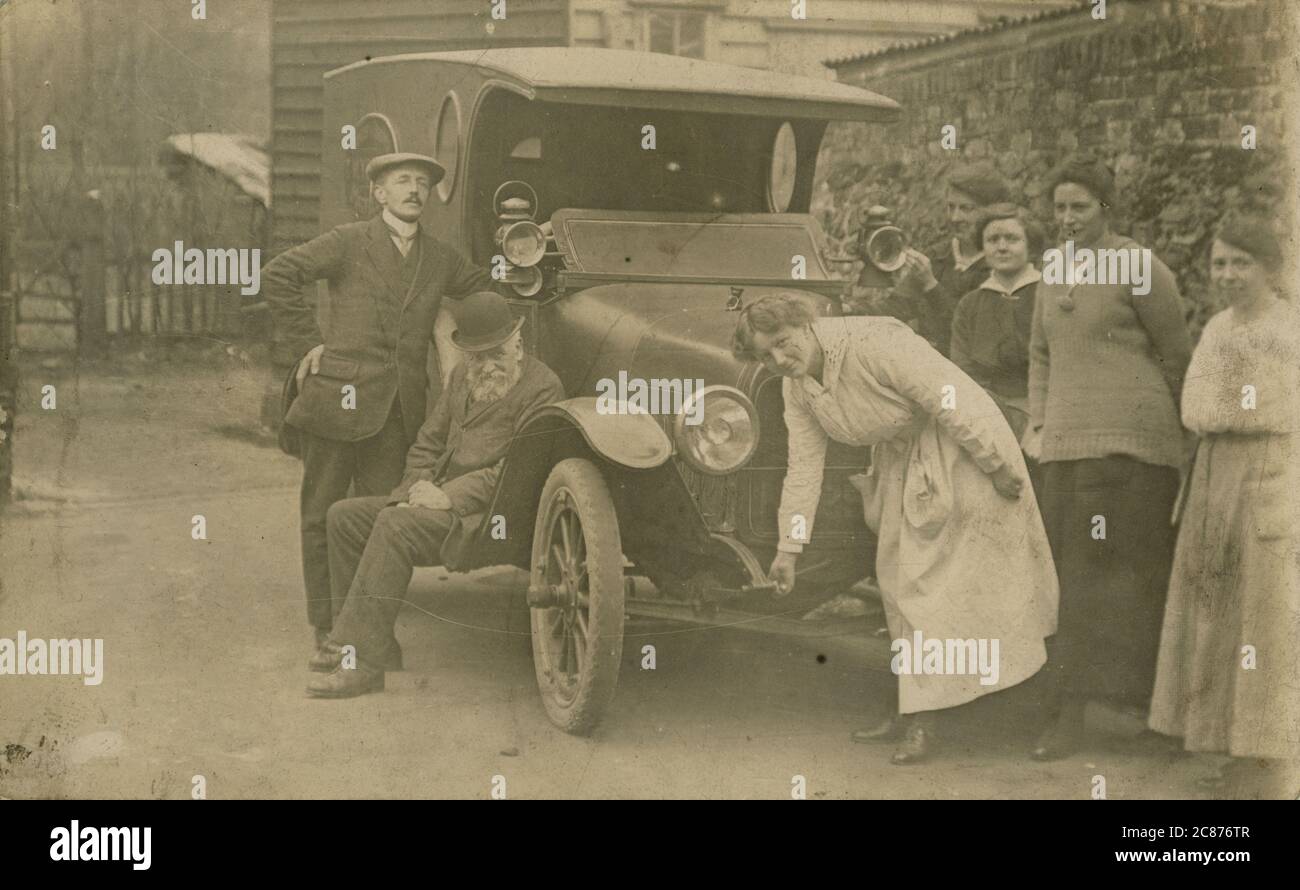 Vintage Chevrolet Van, Großbritannien. Stockfoto