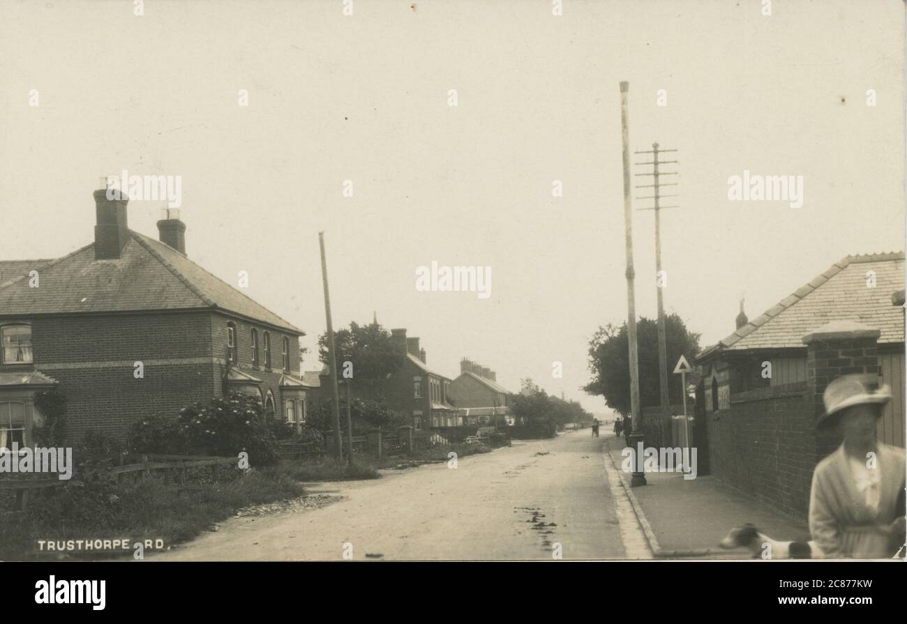 Trusthorpe Road, Sutton-on-Sea, Mablethorpe, East Lindsay, Lincolnshire, England. Stockfoto