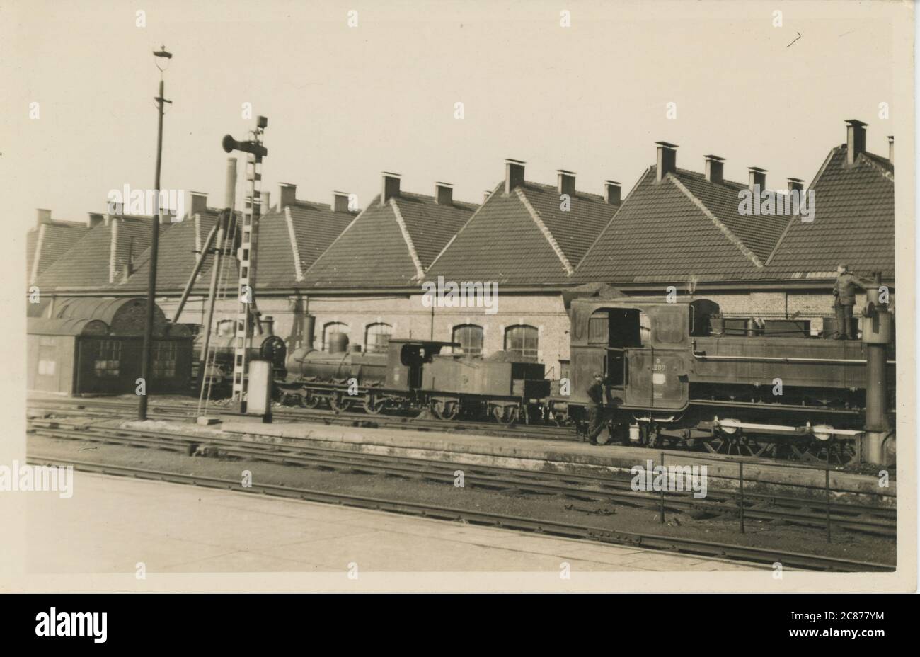 Eisenbahn-Hof Stockfoto