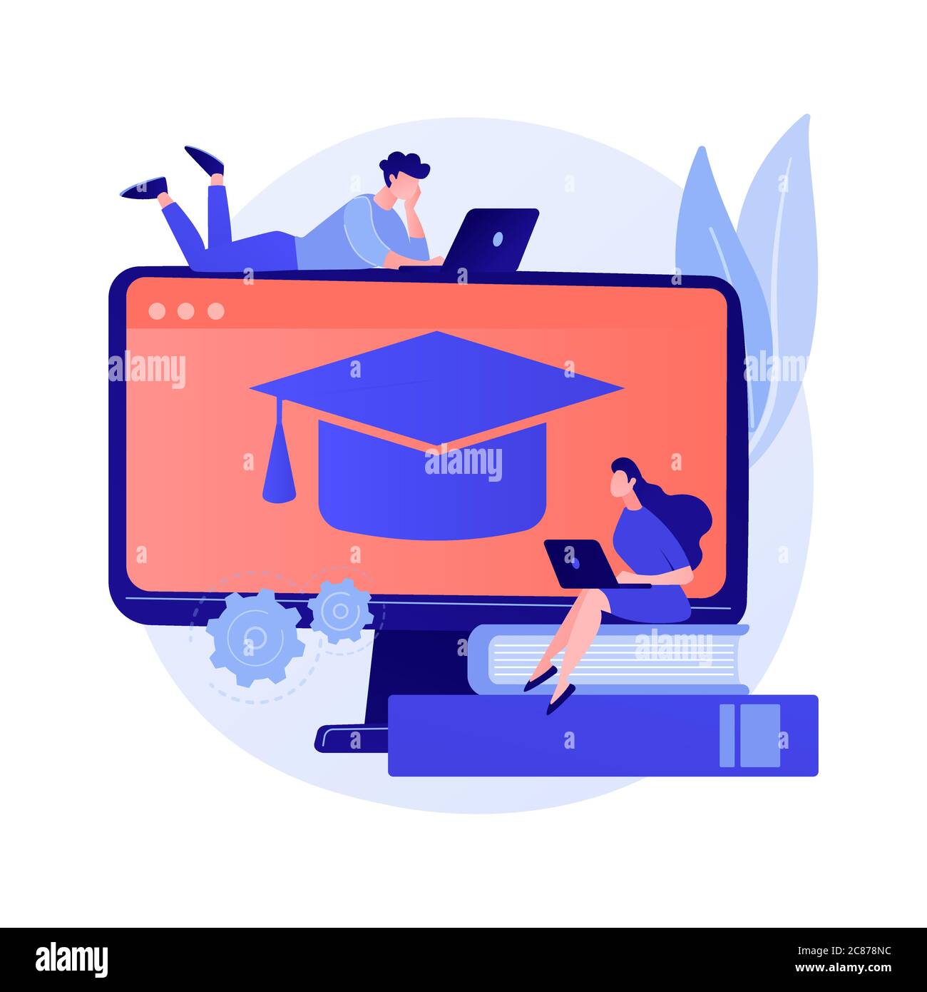 Farbtheorie online studieren Vektor-Konzept Metapher. Stock Vektor Farbtheorie online studieren Vektor-Konzept Metapher. Stock Vektor