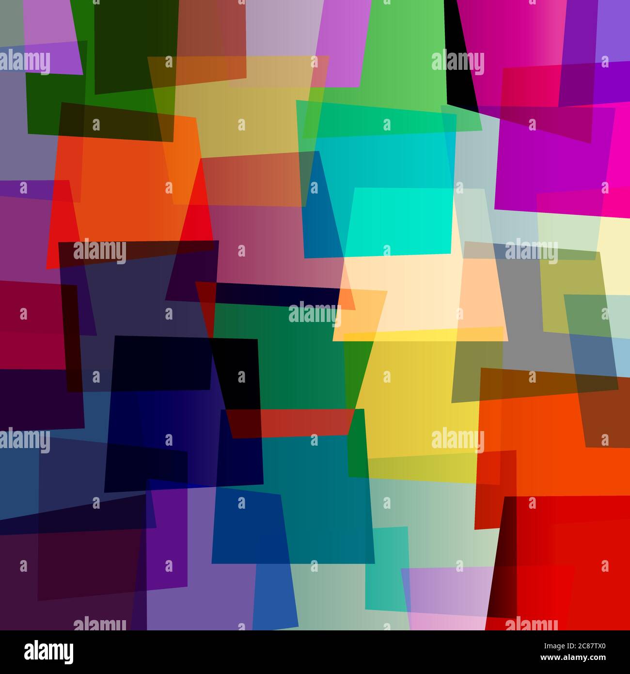 Abstrakt farbenfroher Hintergrund, Retro-Stil, mit Trapez Stock Vektor