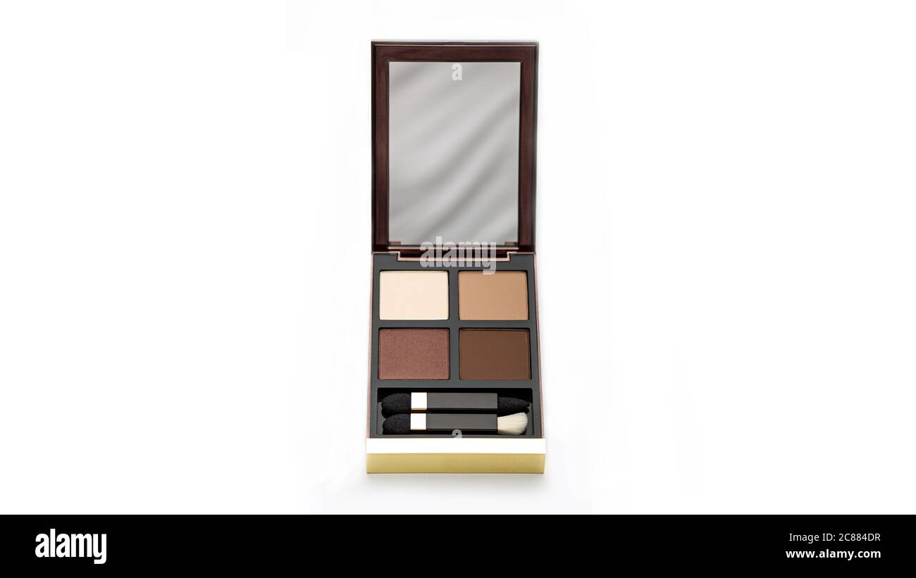 eyeshadow Make-up Fall Kosmetik-Box Schönheit Auge Stockfoto