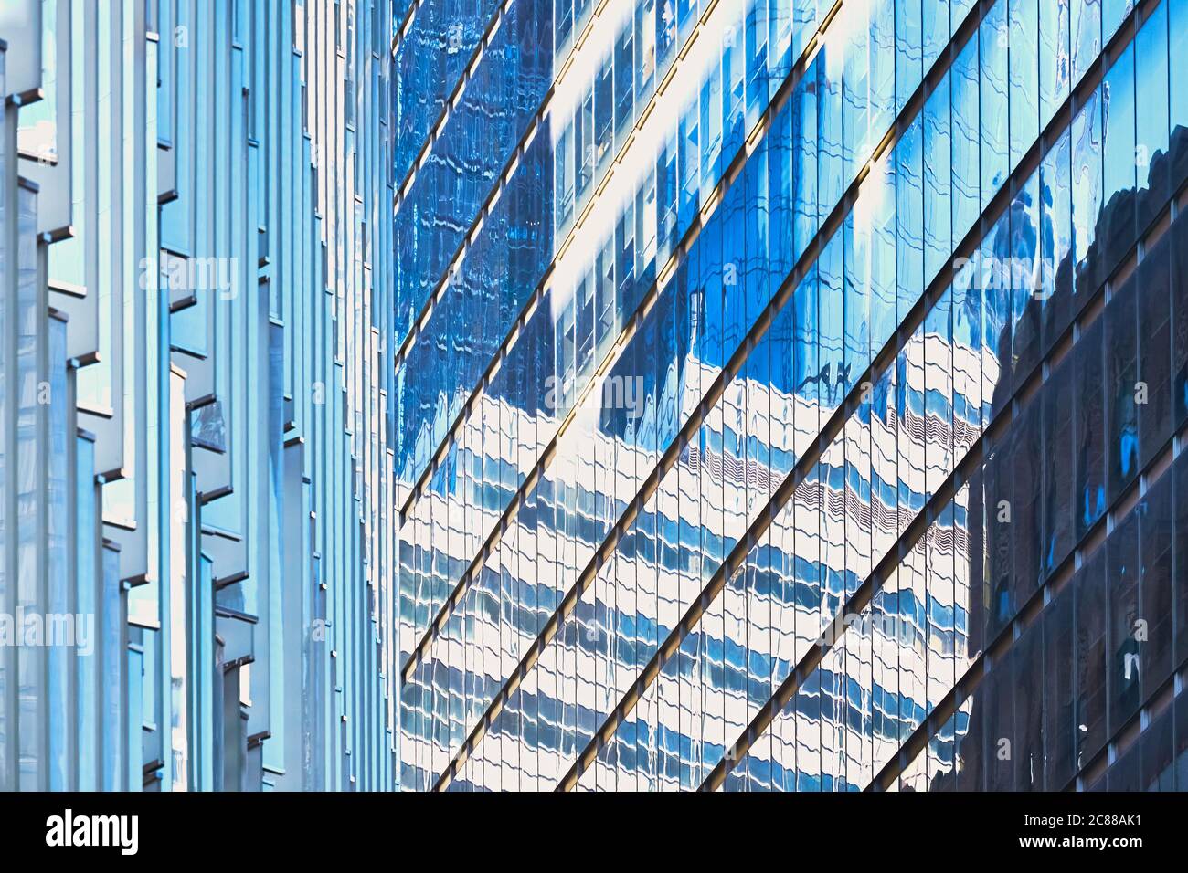 Moderne Gebäude Fassaden abstrakten Architektur Hintergrund. Stockfoto