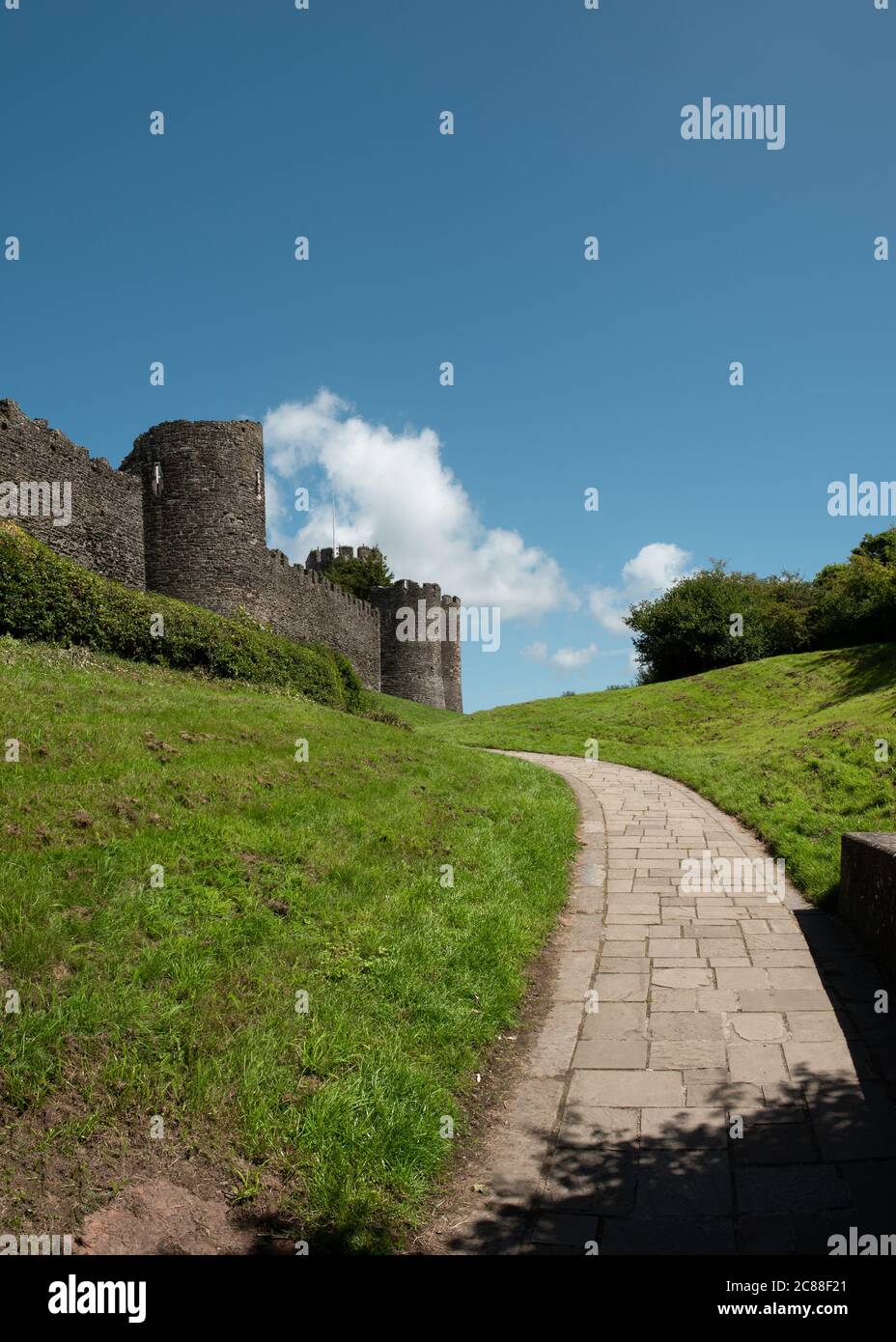 Altes Schloss in Conwy, Wales Stockfoto