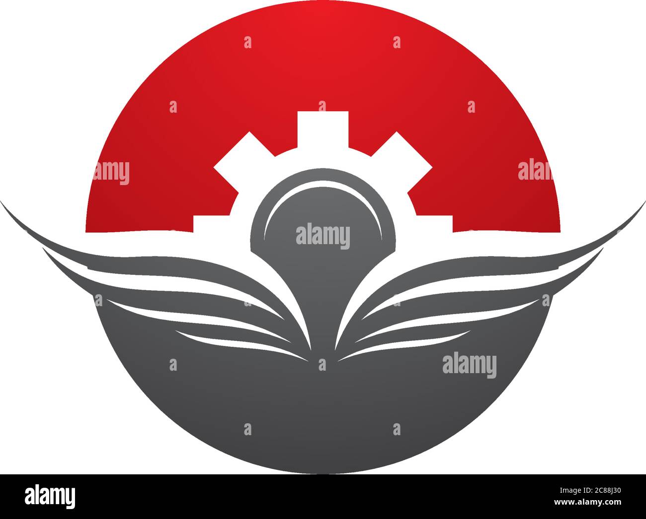 Wing logo Vorlage symbol Abbildung design Stock Vektor