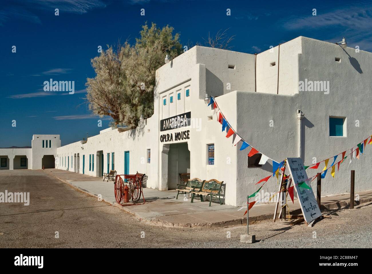 Amargosa Opera House in der Mojave Desert in Death Valley Junction, Kalifornien, USA Stockfoto