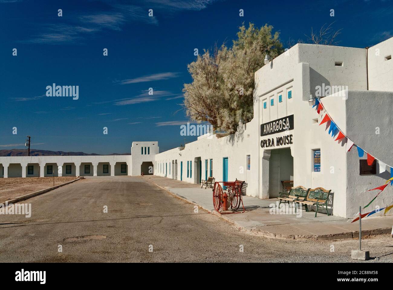 Amargosa Opera House in der Mojave Desert in Death Valley Junction, Kalifornien, USA Stockfoto