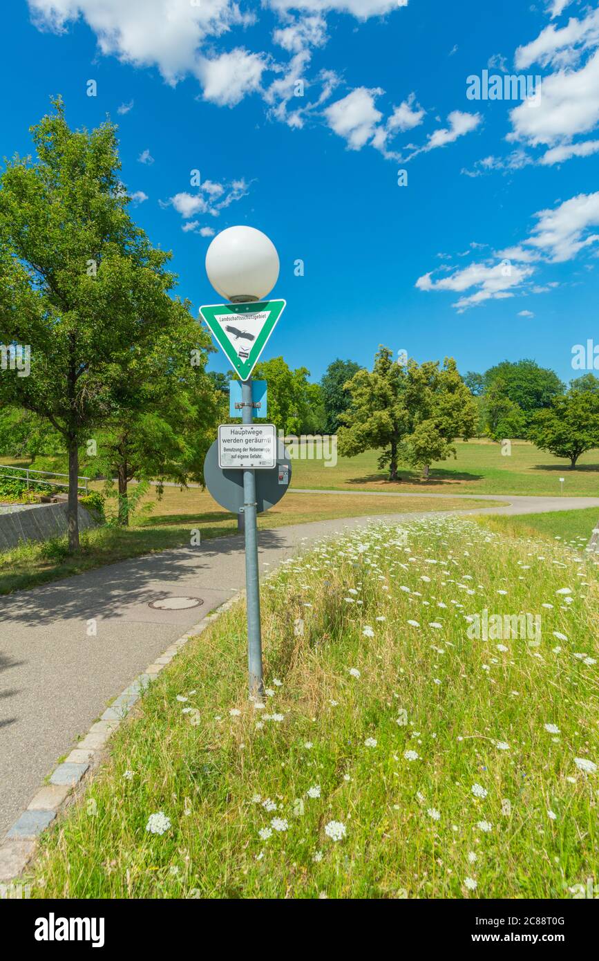 Rosensteinpark, Stadtbezirk Bad Cannstatt, Stadt Stuttgart, Baden-Württemberg, Süddeutschland, Mitteleuropa Stockfoto