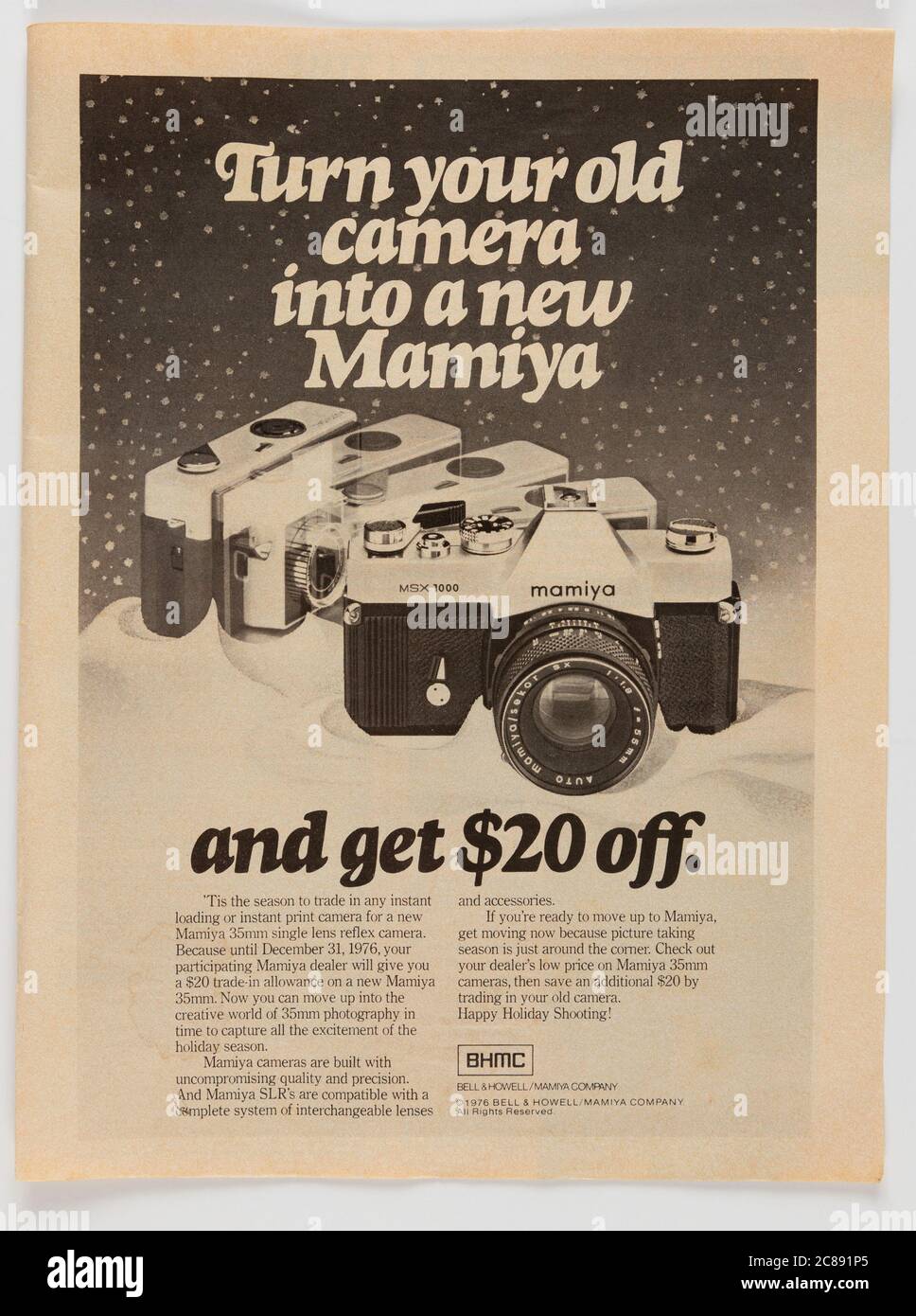 1970s Time Magazine Werbung, USA Stockfoto