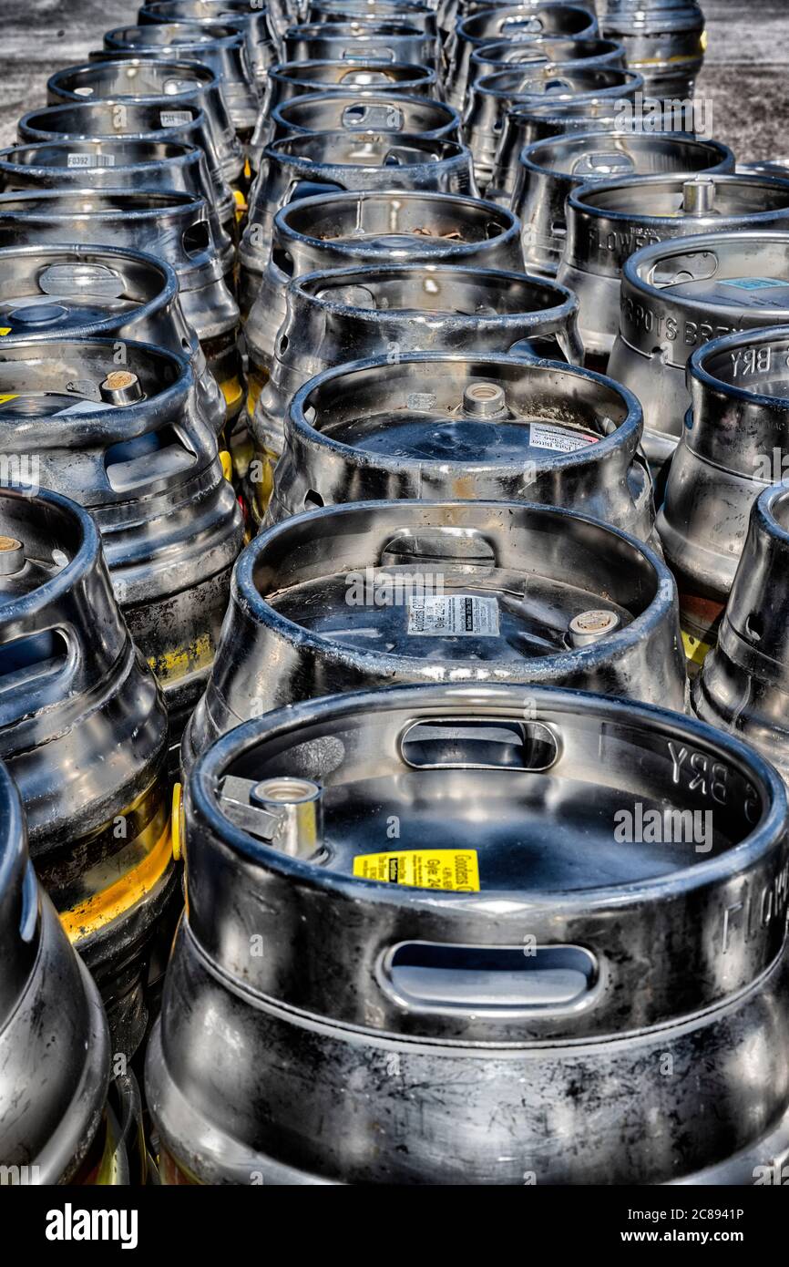 Bierfässer Stockfoto