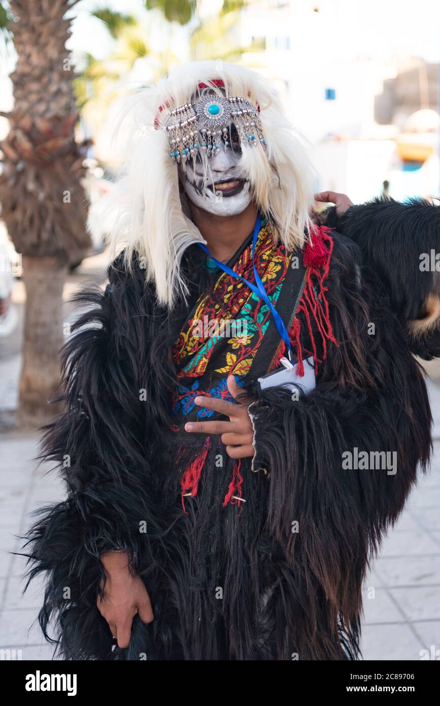 Eid-al-Adha-Feierlichkeiten in Taghazout, Souss, Marokko Stockfoto
