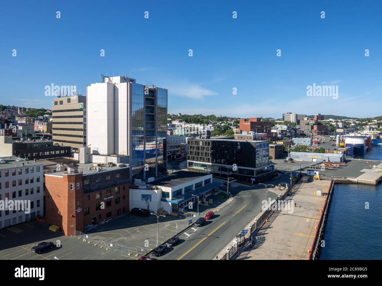 Harbor Drive und der Hafen von St. John's Neufundland Kanada Stockfoto