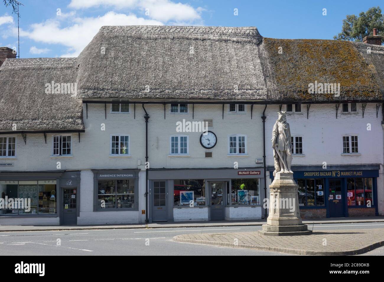 England, Wiltshire, Pewsey, König Alfred der große Statue Stockfoto