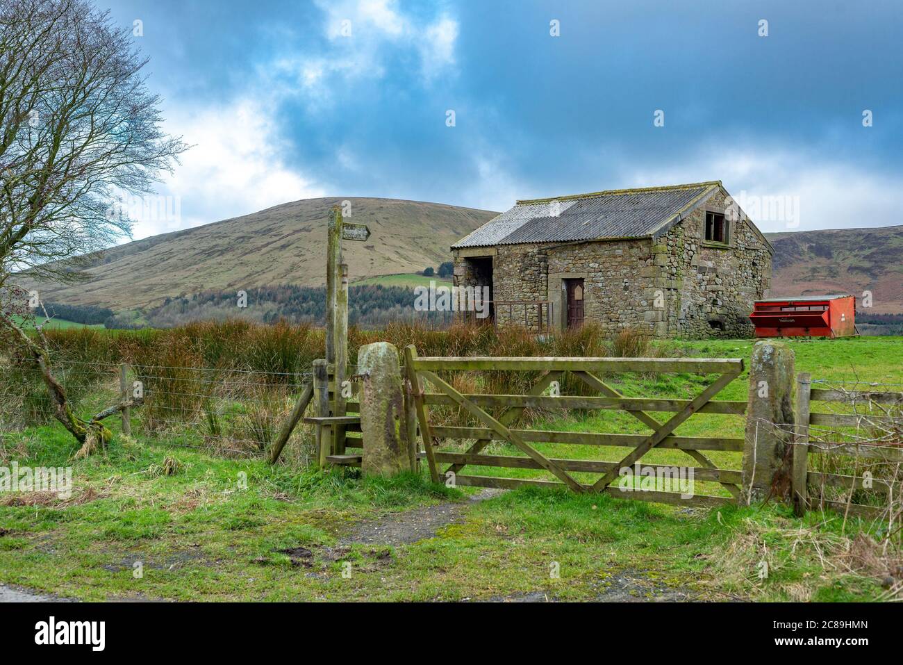 Old Stone Barn, Chipping, Preston, Lancashire, England, Vereinigtes Königreich. Stockfoto