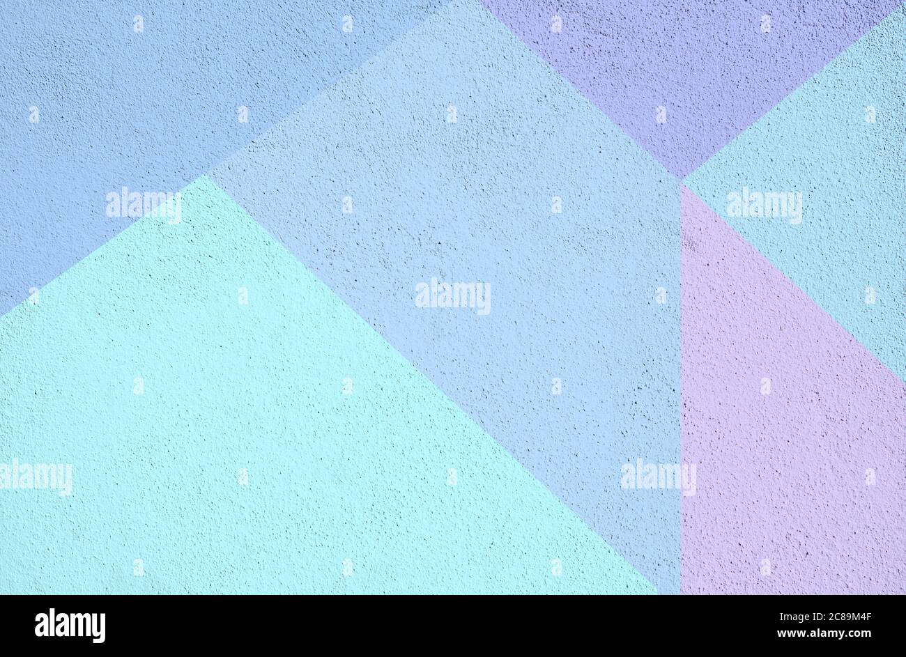 Bunte Beton gemalt Hintergrund Textur. Blau-lila, kunstvolles strukturiertes Hintergrundbild Stockfoto
