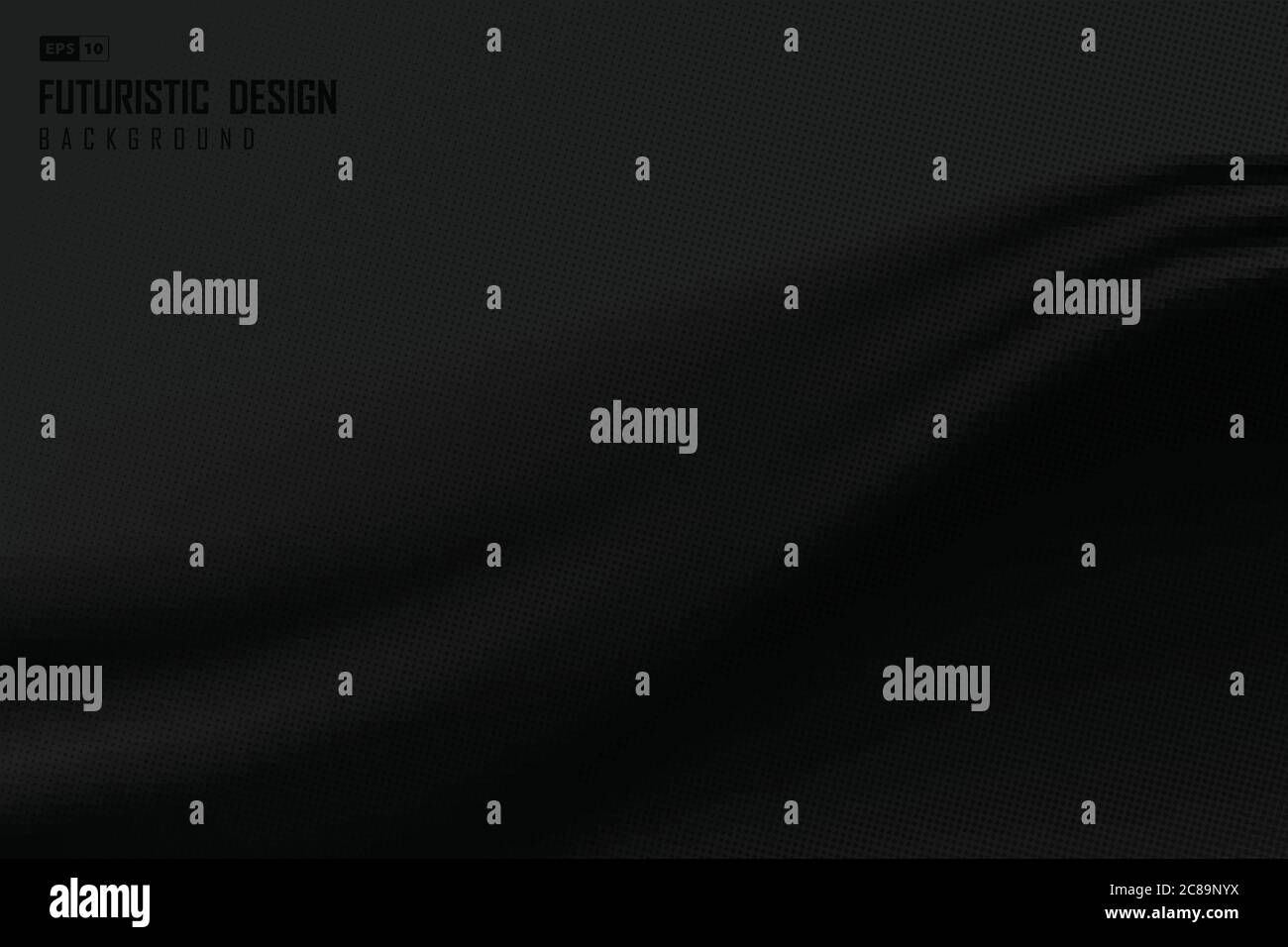 Abstraktes schwarzes Seidenmuster mit halftonem dekorativem Hintergrund. Verwenden Sie für Anzeige, Poster, Kunstwerk, Vorlagendesign, Druck. Illustration Vektor eps10 Stock Vektor