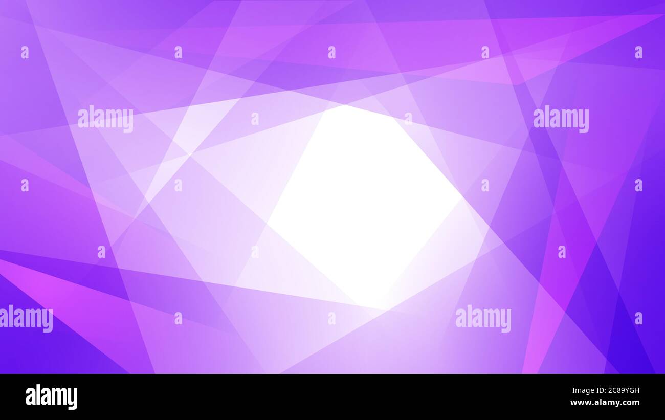 Abstrakter Hintergrund von gerade sich schneidenden Linien und Polygonen in violetten Farben Stock Vektor