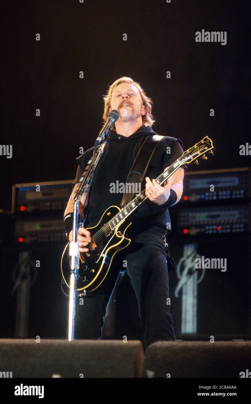 Metallica beim Reading Festival 2003, Reading, England, Großbritannien. Stockfoto