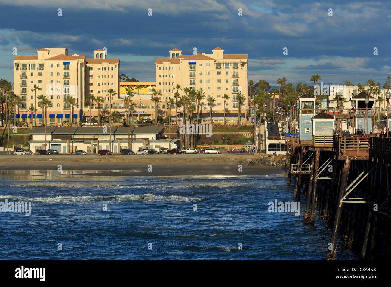 Oceanside Pier, San Diego County, Kalifornien, USA Stockfoto