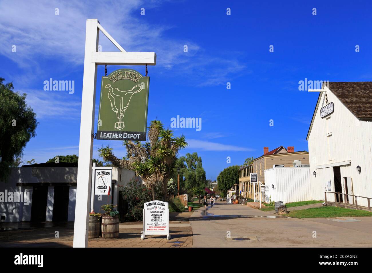 Seeley stabil, Altstadt Sate historischen Park, San Diego, Kalifornien, USA Stockfoto