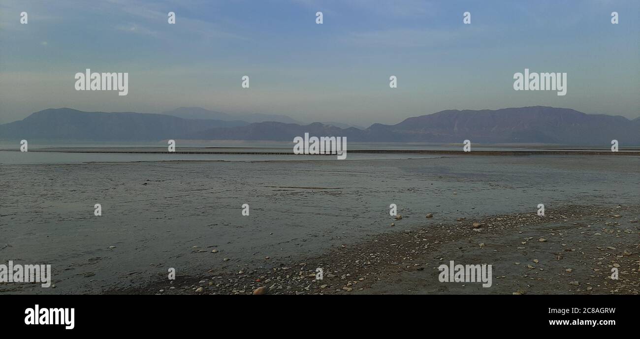 Ein schönes Dorf zwischen Bhasha Dam & Tarbela Dam KPK Provinz Pakistan Stockfoto