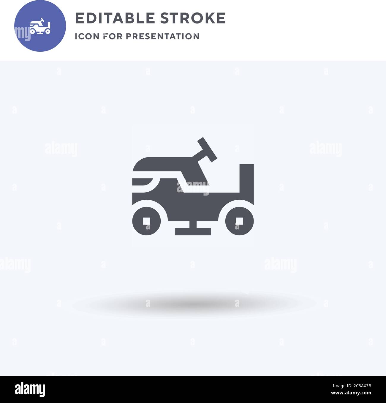 Ice Resurfacer Icon Vektor, gefüllt flaches Zeichen, solides Piktogramm ...