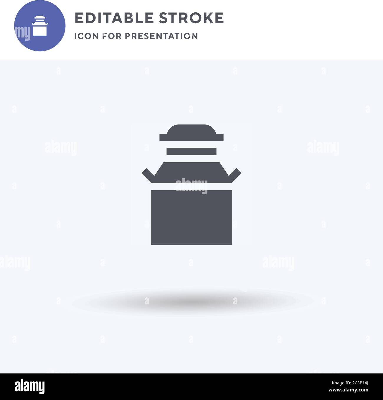Churn Icon Vektor, gefüllt flache Zeichen, solide Piktogramm isoliert ...