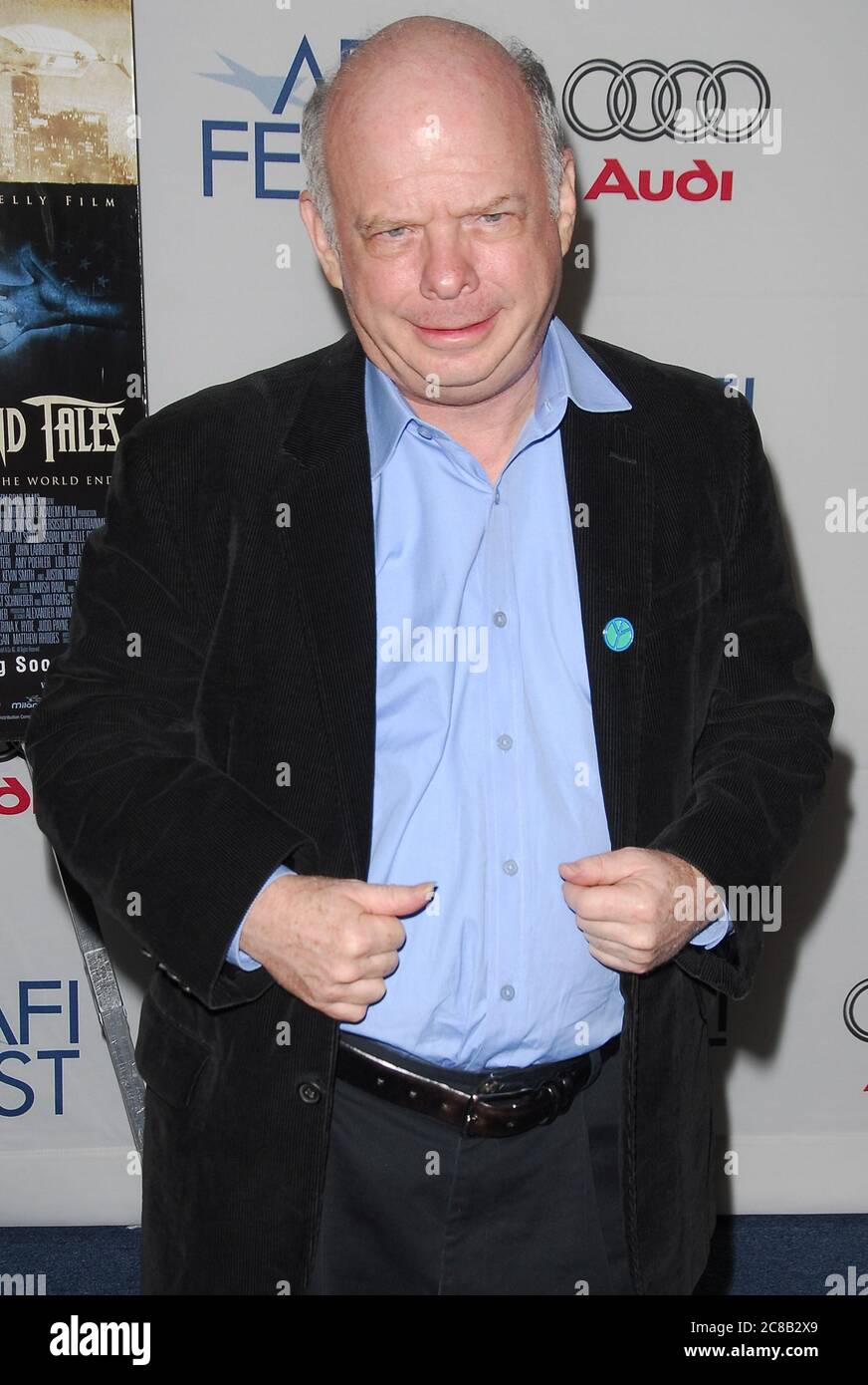 Wallace Shawn präsentiert auf dem AFI FEST 2007 eine Vorführung von 'Southland Tales', die im Dachdorf des AFI Fest der Arclight Cinemas in Hollywood, CA, abgehalten wird. Die Veranstaltung fand am Freitag, 2. November 2007 statt. Foto von: SBM / BildLux - Aktenzeichen # 34006-10567SBMPLX Stockfoto
