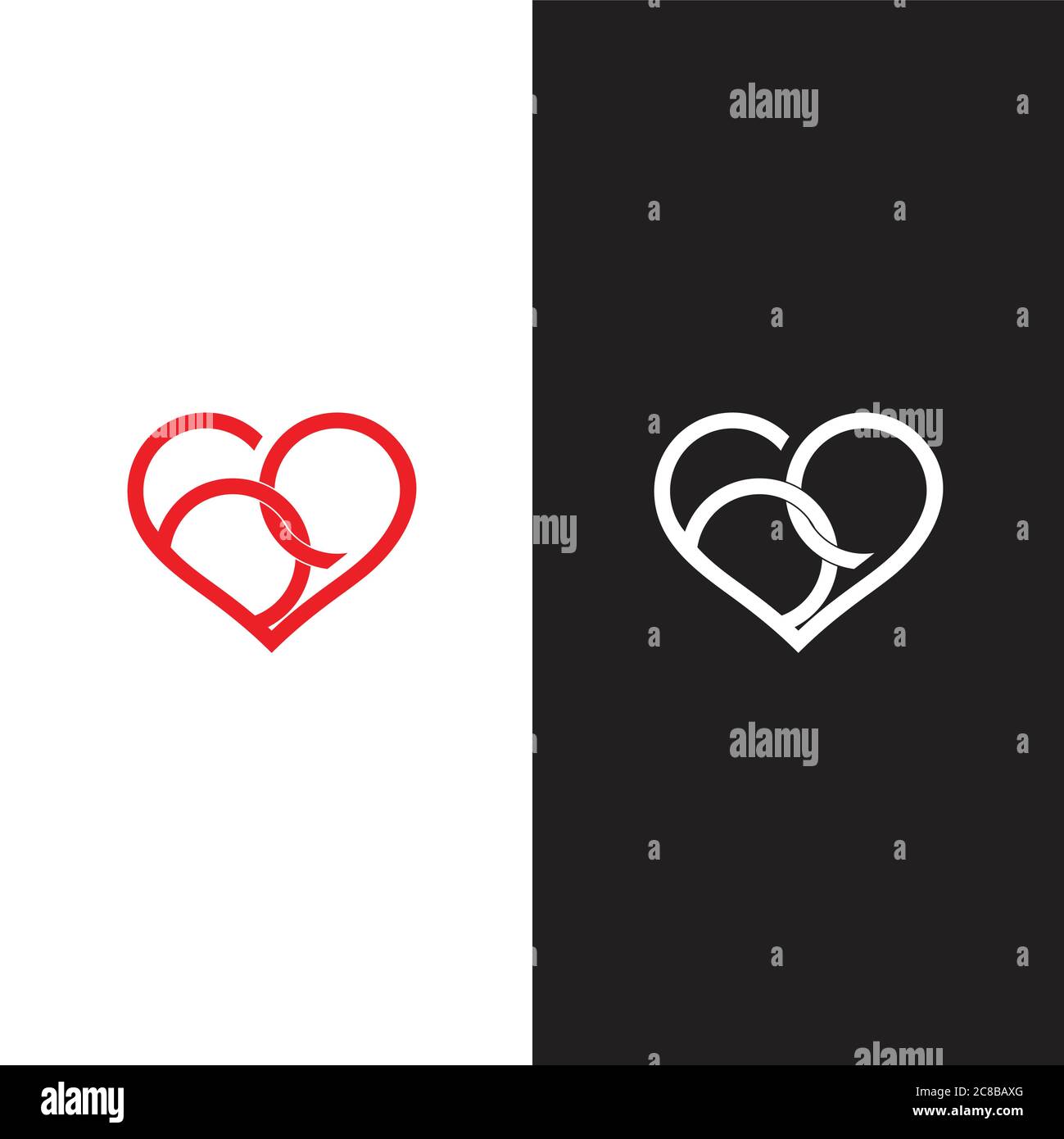 vektor der Liebe Baby Schwangerschaft Symbol geometrisches Design fit für Baby Produkt-Logo Stock Vektor