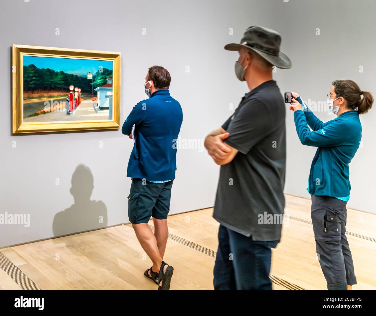 Edward Hopper Ausstellung in der Stiftung Beyerler in Riehen, Schweiz Stockfoto