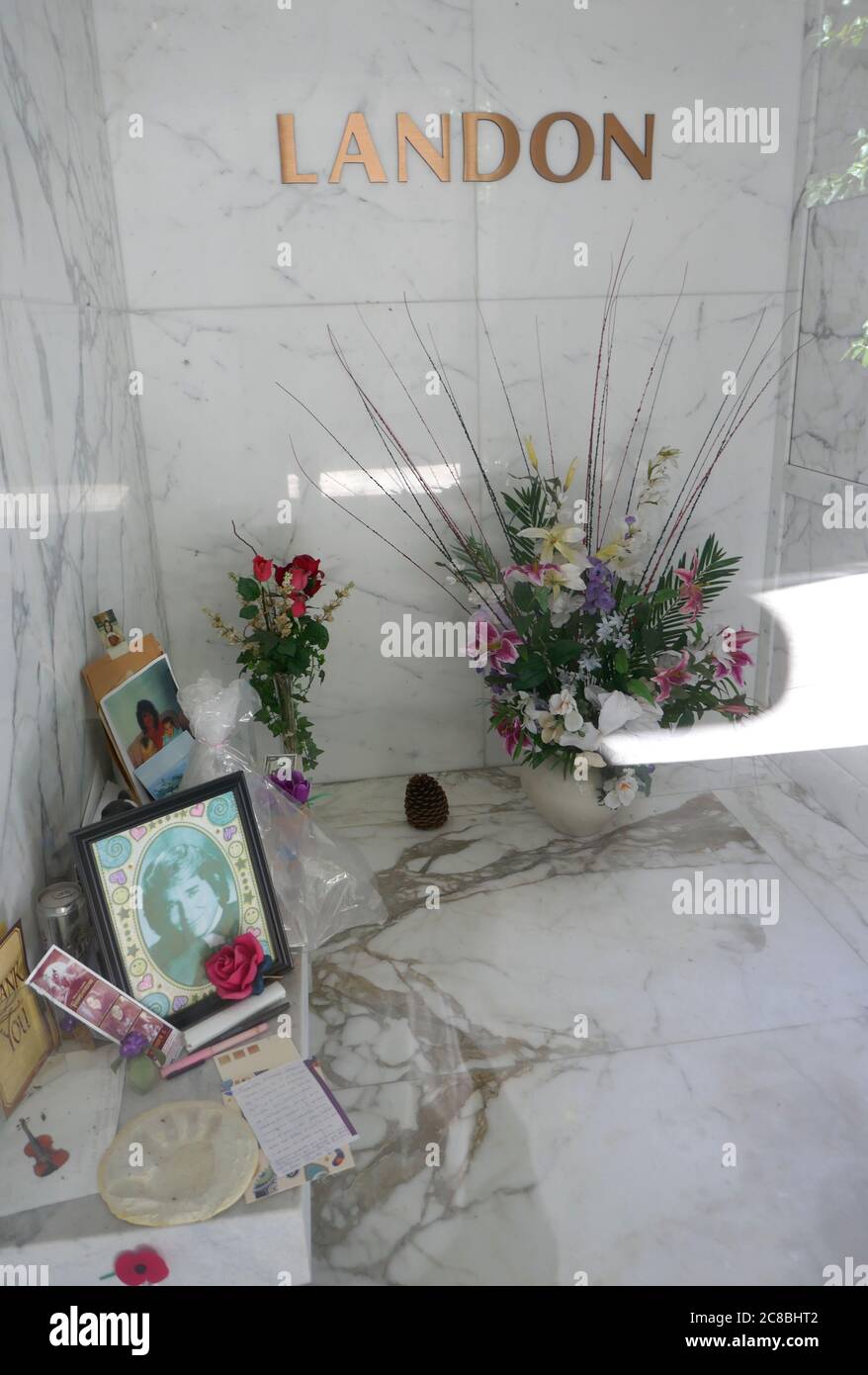 Culver City, California, USA 22. Juli 2020 EINE allgemeine Sicht auf die Atmosphäre von Michael Landons Grab im Hillside Memorial Park in Culver City, Kalifornien, USA. Foto von Barry King/Alamy Stockfoto Stockfoto