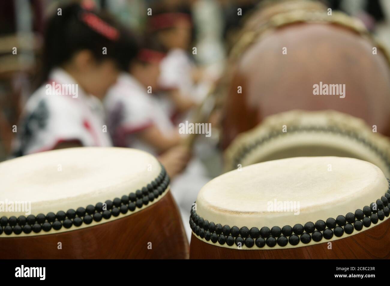 Japan Nikko Taiko Drumming Stockfoto