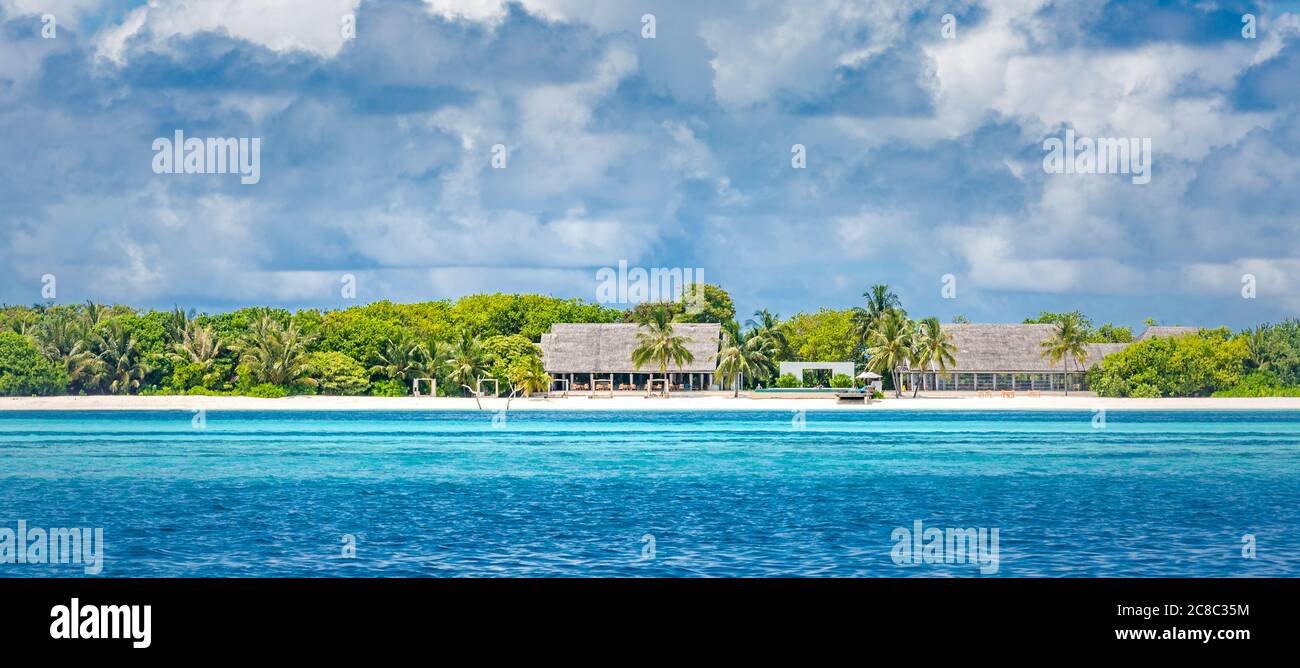 Tropical Beach auf den Malediven Stockfoto