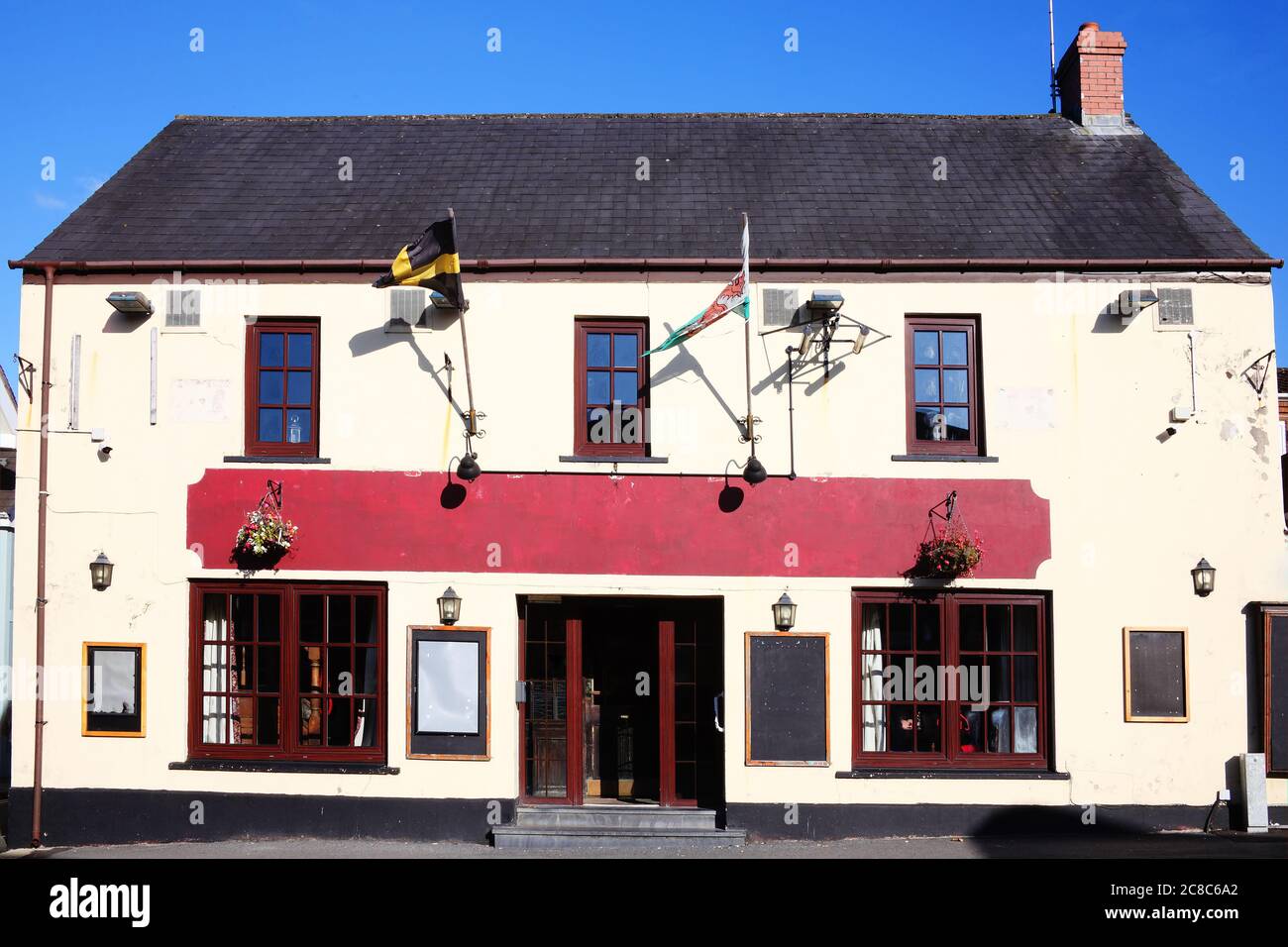 Old Fashioned walisischen öffentlichen Haus Taverne in Wales UK Stock Foto Stockfoto