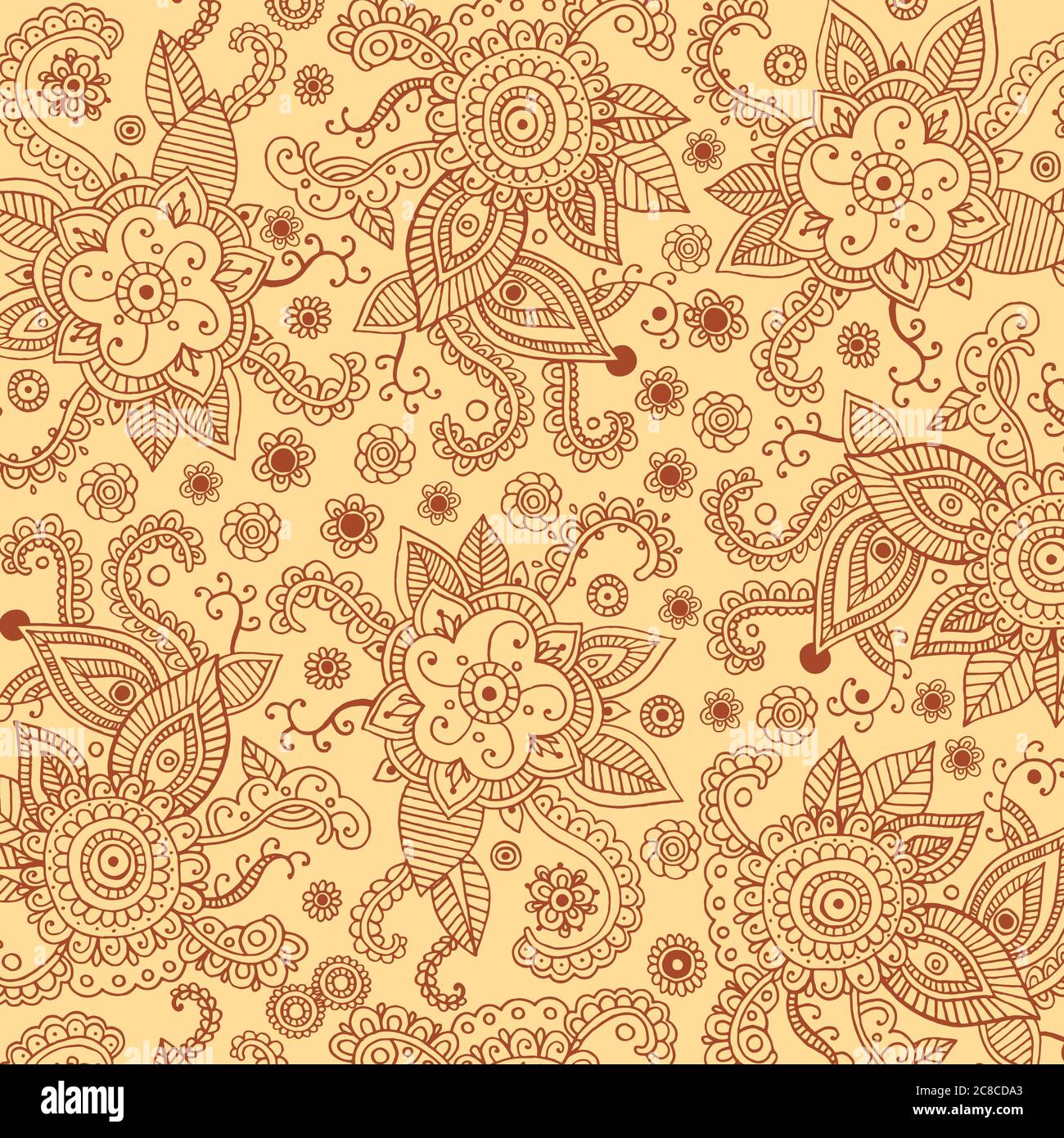 Henna mehndi patten Taschenrund für Druck, Design, Textil, Stoff Stock Vektor